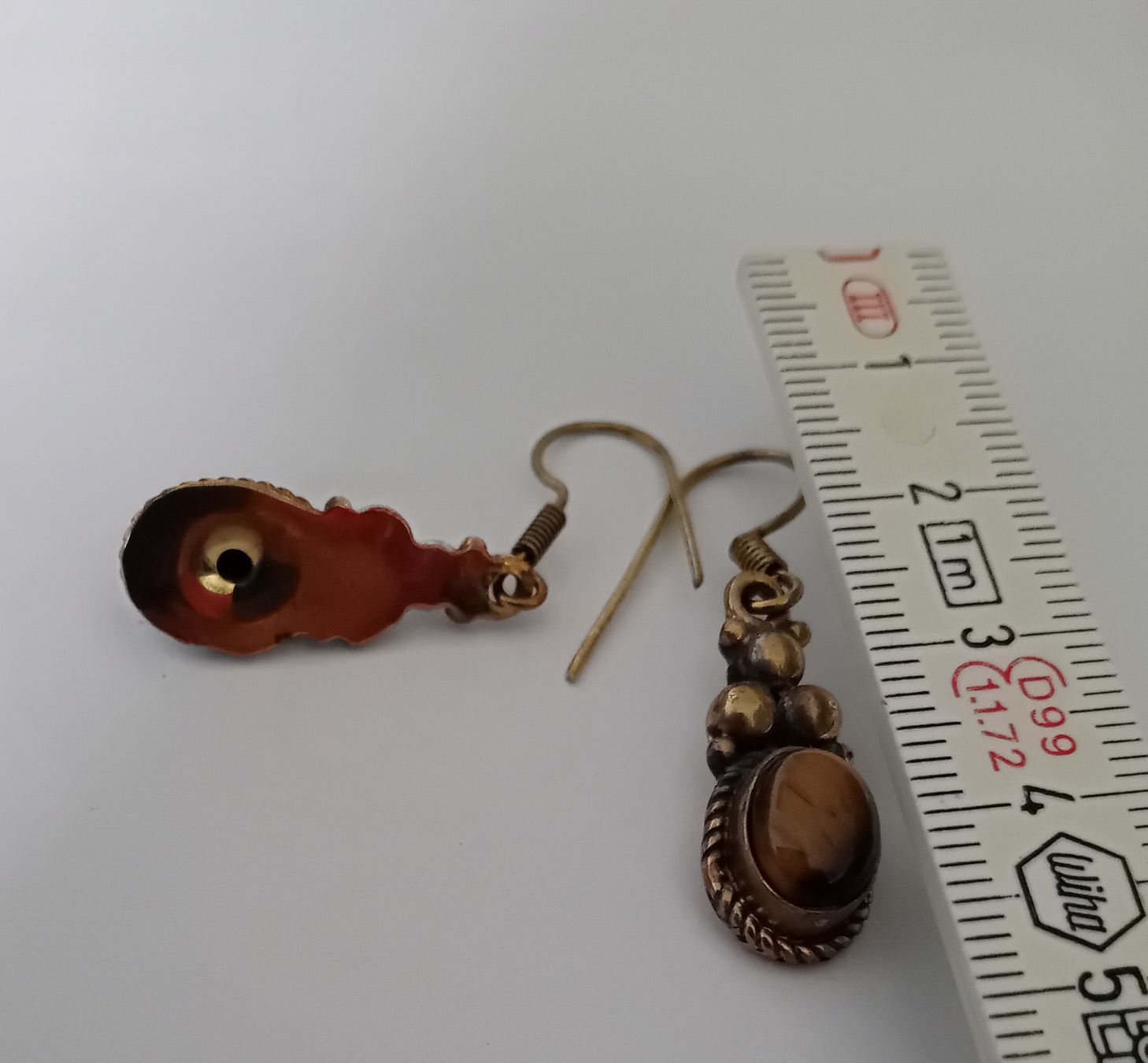 Boucles d'oreille: Ohrhänger mit Tigerauge Stein – D'occasion à Zürich par Gillheri 3