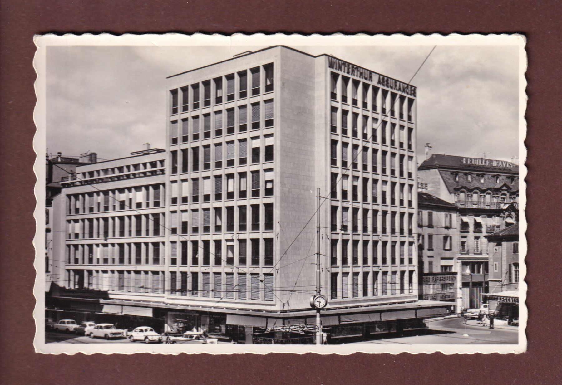 Cartoline postali: NEUCHÂTEL - Winterthur Assurance – Usato da Pully venduto da nicecards