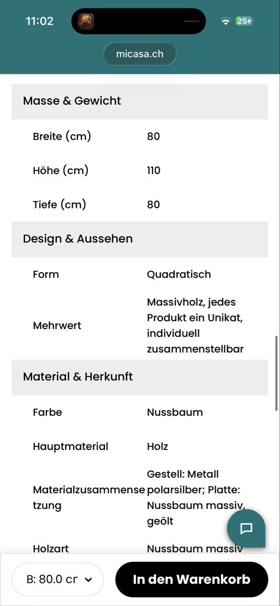 Tische: Holz Bar Table - Micasa – Neu (gemäss Beschreibung) aus Zürich von juz_2t2j 9