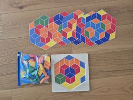 Playtive Holzpuzzle - Legemosaik - 3+