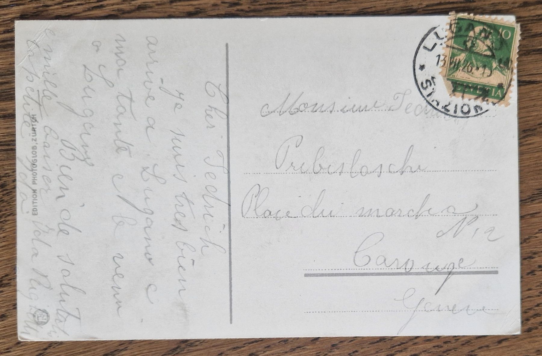 Ansichtskarten: Lugano, Ponte de Melide 1926 n. Carouge – Gebraucht aus Ebikon von Donar50 1