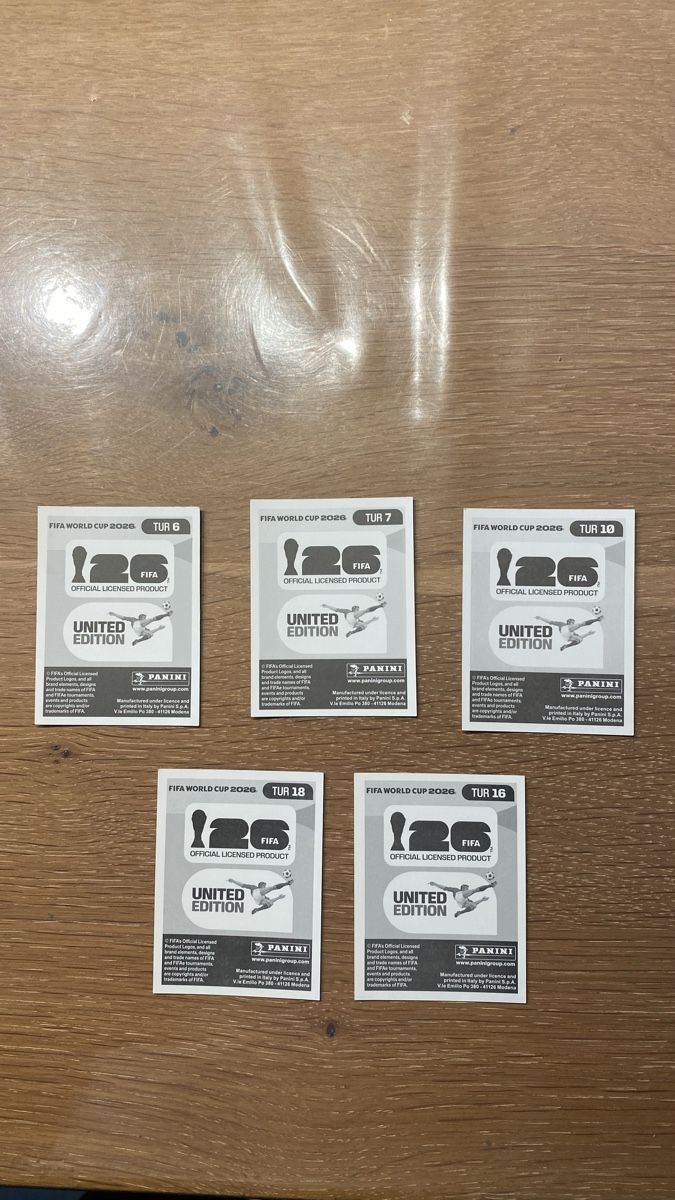 Panini Carte collezionabili: Panini Sticker - TUR - 5 Sticker – Nuovo (secondo la descrizione) da Adliswil venduto da didoli 1