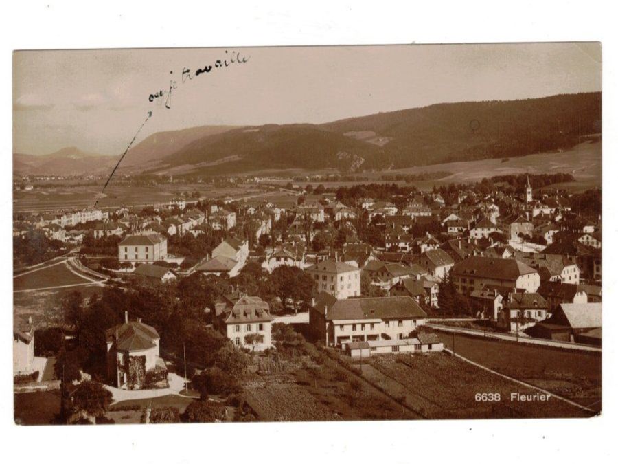 Cartoline postali: Fleurier, Val-de-Travers, Poststempel 1928 – Usato da Widnau venduto da Seppl480