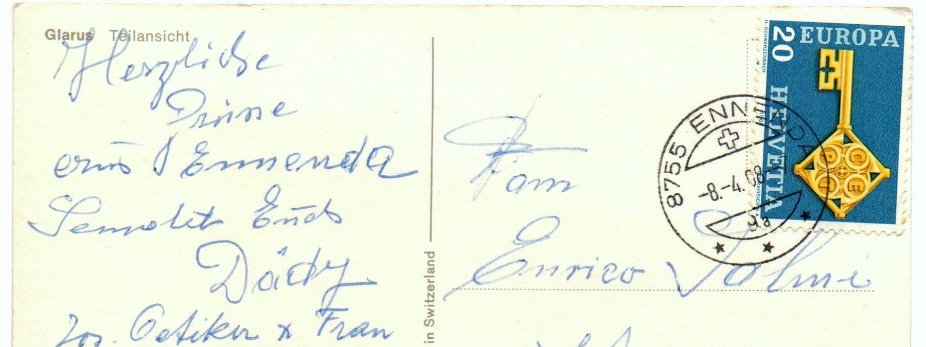 Cartes postales: GLARUS Teilansicht – D'occasion à Jona par philajona 1