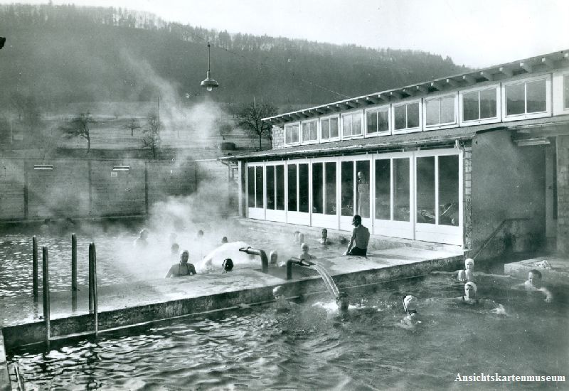 Cartoline postali: Zurzach - Thermalquelle + 1960 – Usato da Emmenbrücke venduto da teestube