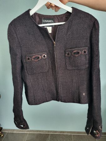 Chanel Vintage Tweed Jacke – Made in France – Gr. 44