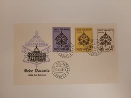 Umschlag + Briefmarken 1963