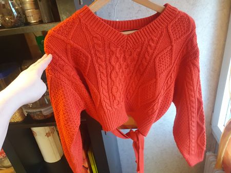 Crop-Strickpullover, super Zustand!