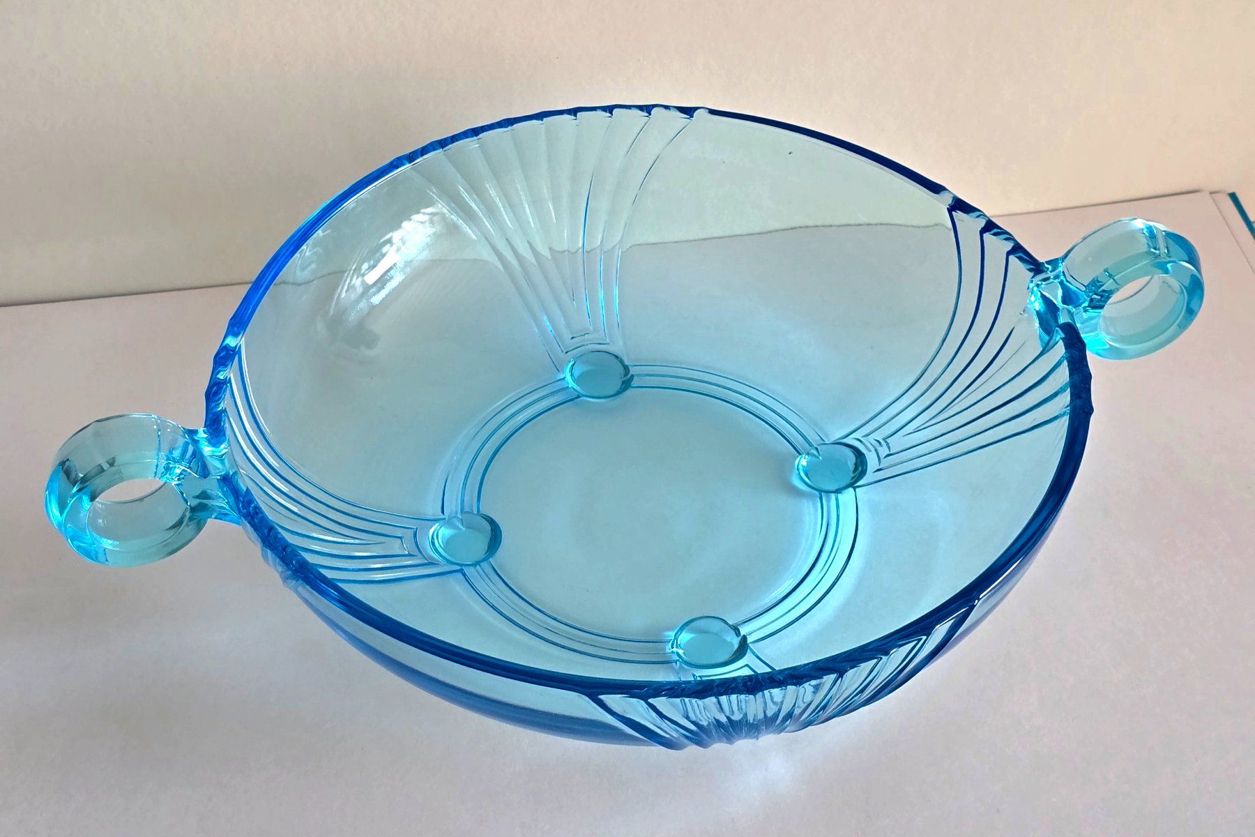Ciotole: Schale Art Deco, schönes Blau – Usato da Rheinau venduto da MakalekaAloha 9