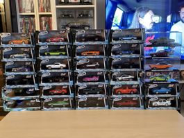 32 voitures des Fast & Furious 1 au 7 Greenlight 1/43
