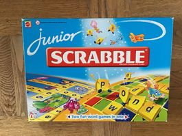 Junior Scrabble englisch, Brettspiel wenig gebraucht