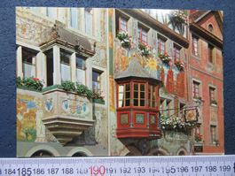 STEIN AM RHEIN ERKER STEINEN TRAUBE UND SCHEFFELS WEINSTUBE