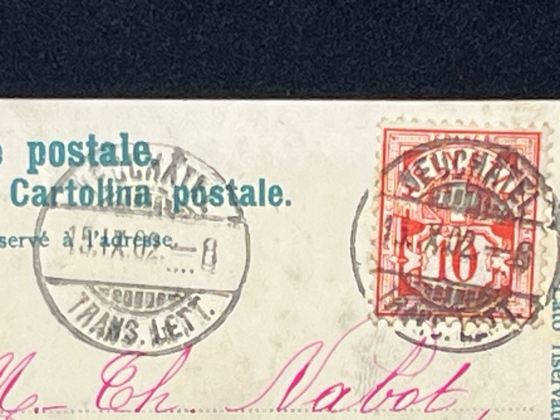 Cartoline postali: Neuchâtel: Postes et Télégraphes. – Usato da Widnau venduto da Brusi9 2
