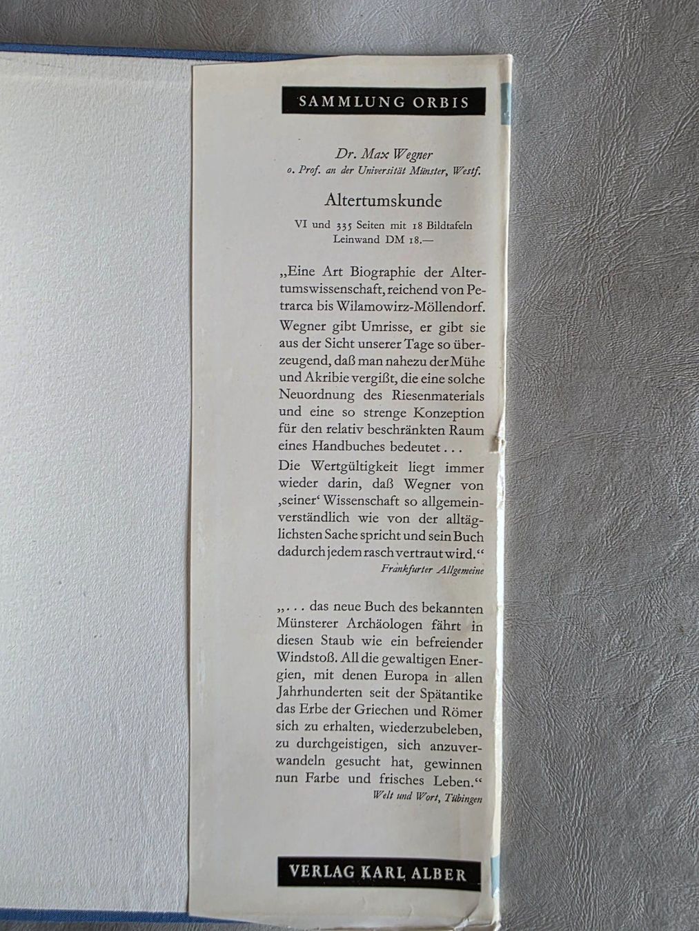 Libri: Sammlung Orbis - Hermann Pfrogner - Musik Geschichte 1954 – Usato da Walterswil BE venduto da Lonitti 5