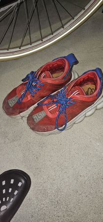 Versace Chain Reaction Sneaker Rot/Blau - Grösse 44 Top!