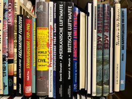 buch, flugzeug, fliegen, militär, ein riesenposten