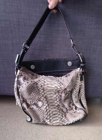 Tasche aus echtem Pyton Leder