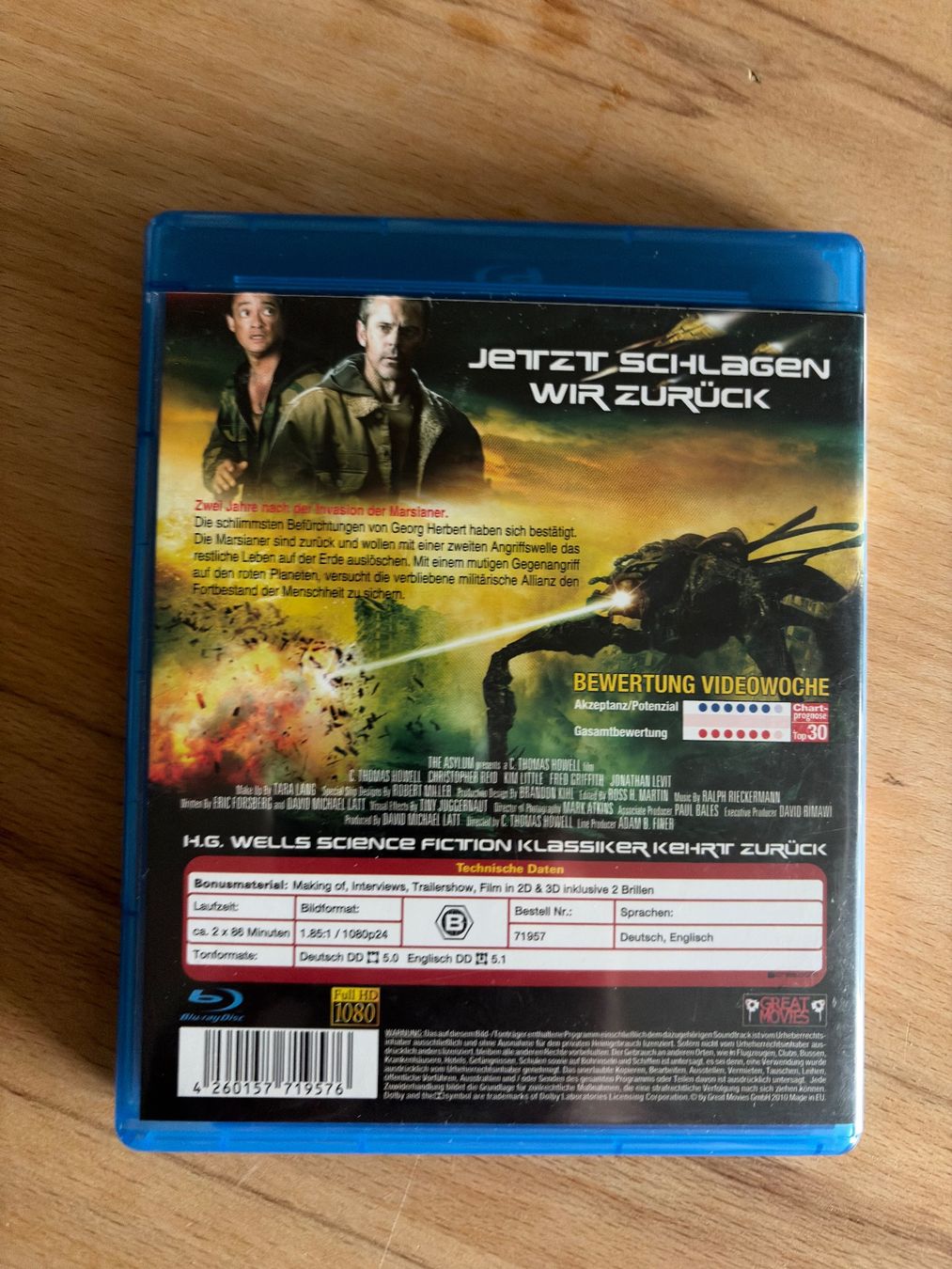 Tutti i DVDs: Krieg der Welten 2 ink 2 x 3D Brille – Usato da Hombrechtikon venduto da Dokmasa 1