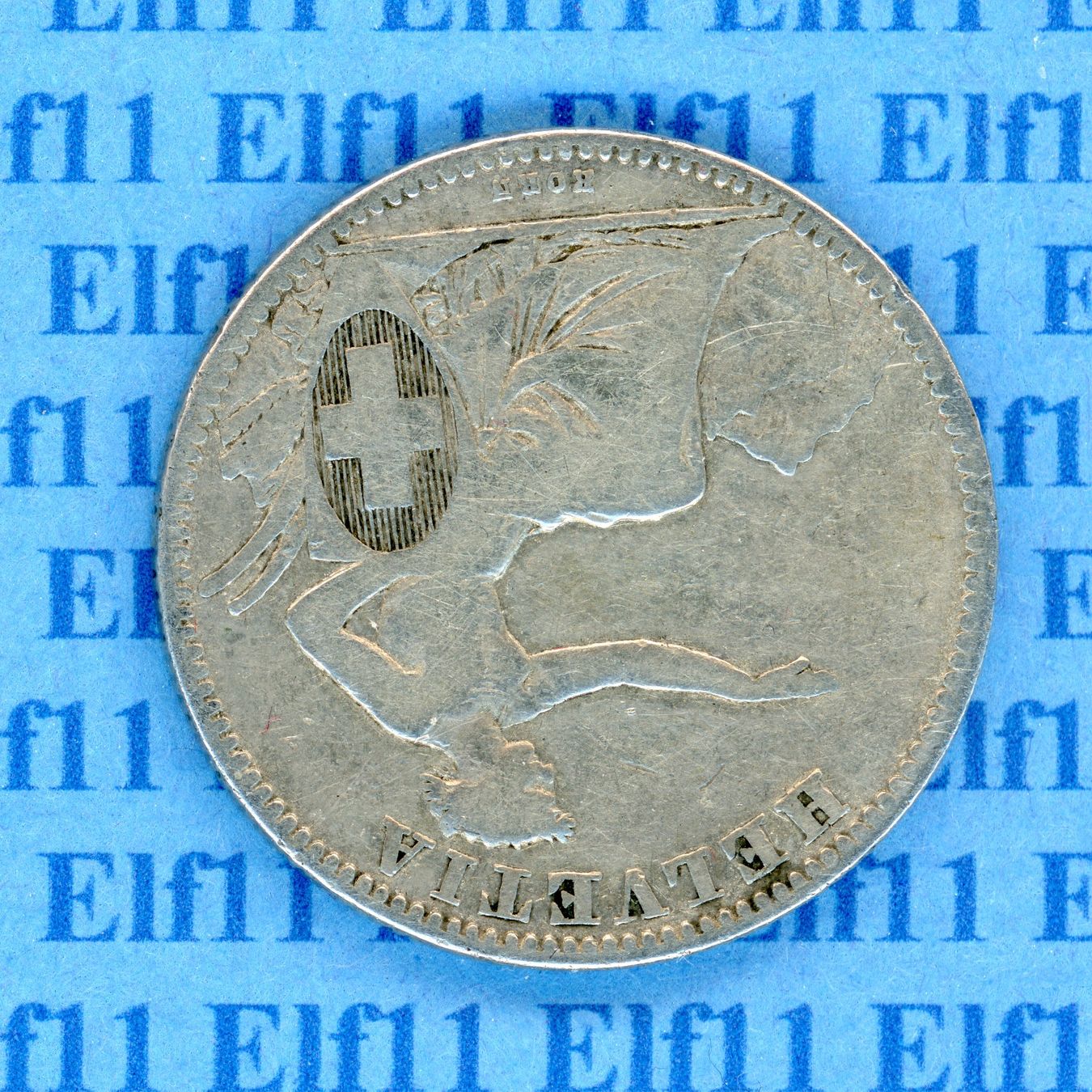 Alle Münzen: CHF___2.00 1862 ss 2 Franken – Gebraucht aus Widnau von Elf11 1
