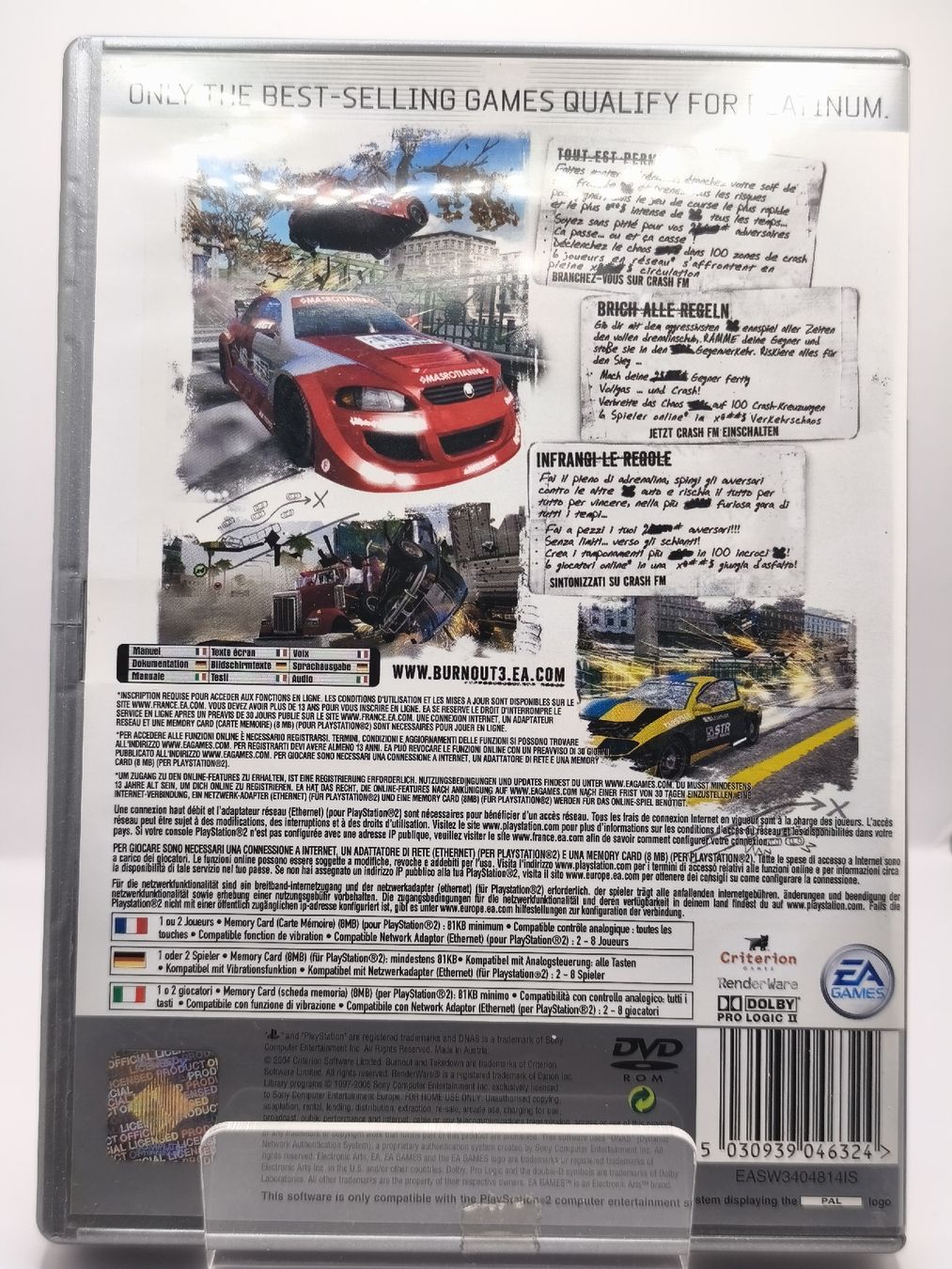 Sony Giochi: Jeu PlayStation 2 Burnout 3 Takedown Platinum – Usato da Conthey venduto da Th3gr4yf0x 1