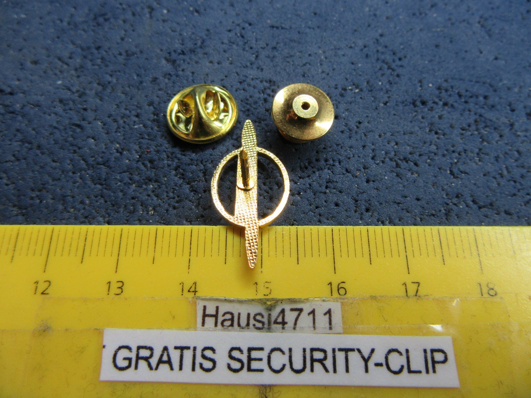 Opel Placchette & Badge: OPEL AUTO LOGO "ZEPPELIN" OLDI PIN CUTOUT mit SECURITY-CLIP – Usato da Ettingen venduto da Hausi4711 3