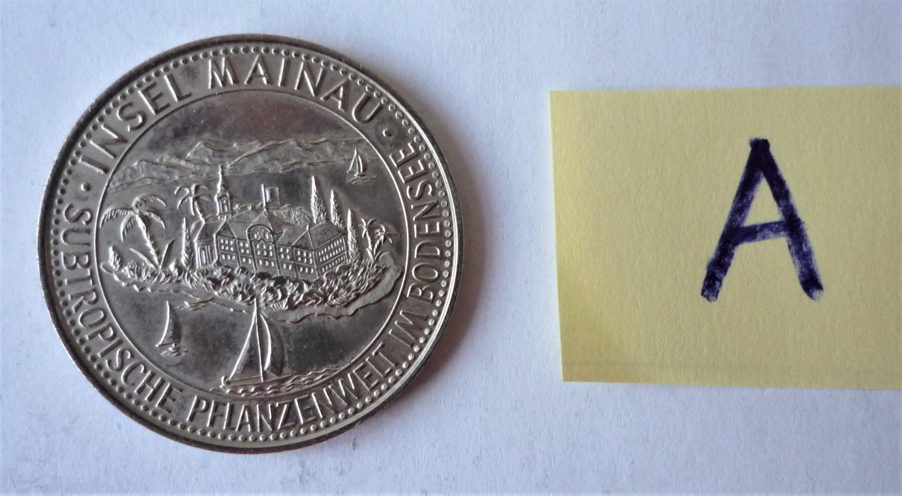 Tutti le monete: Insel Mainau  /  Wertmarke  / Silber -A- – Usato da Rafz venduto da Sonnenblume305