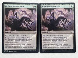 MTG Herbeirufen der Brut BFZ 165 Deutsch Common 2x