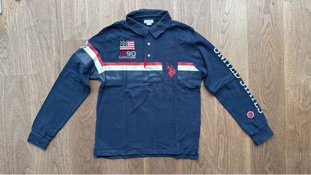 Jungen-Langarm-T-Shirt von US Polo Assn. Grösse 164 (14J)