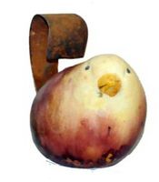 Dekorativ bunte Ton Vögel mexican Art mit Metall