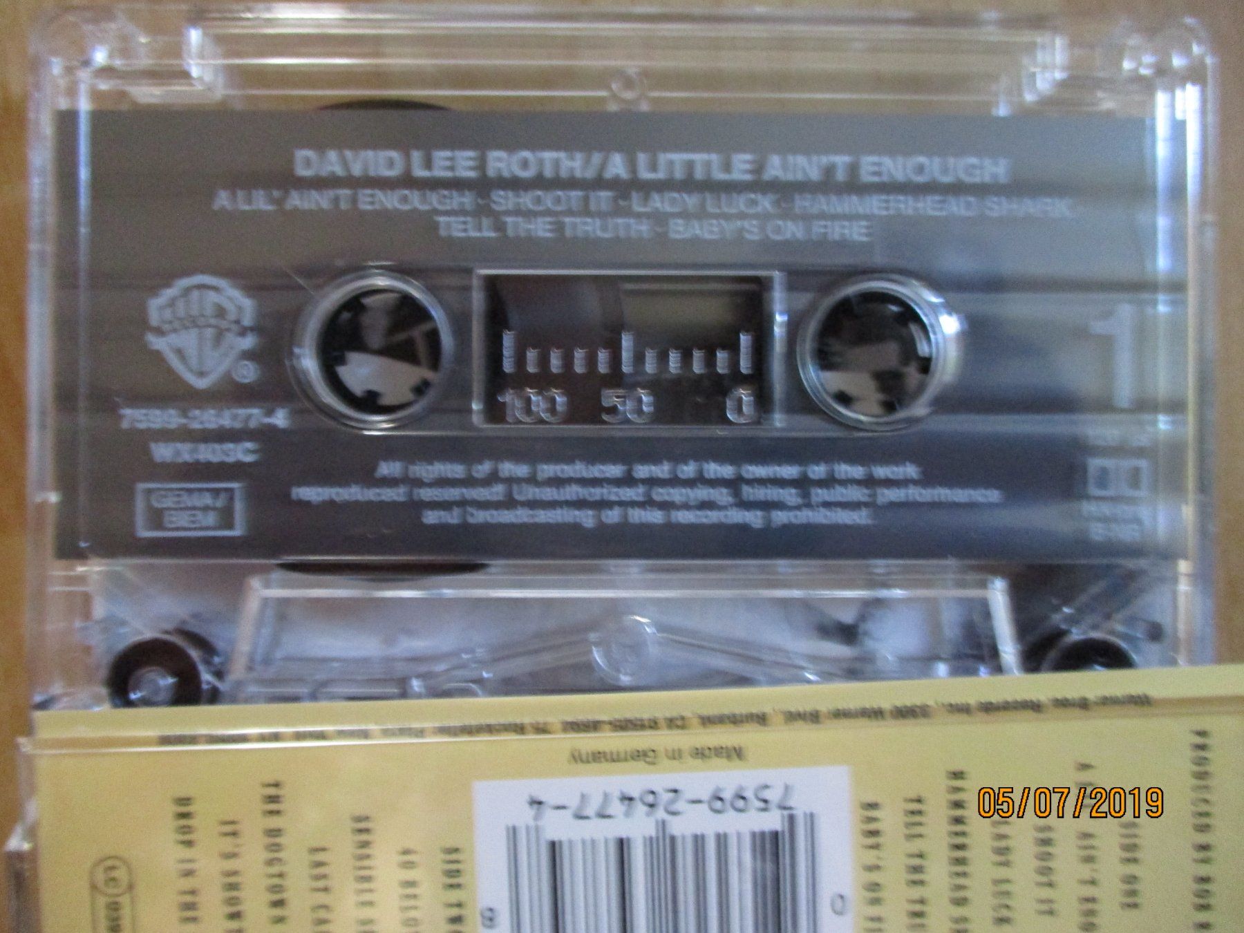 Kompaktkassetten: David Lee Roth: A Little Ain't Enough – Gebraucht aus Liestal von Disc-Point 2