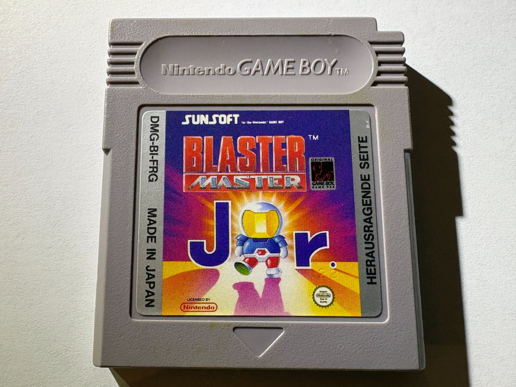 Nintendo Spiele: Blaster Master Jr. - Nintendo Game Boy - FRG Modul – Gebraucht aus Zürich von VintagePalace