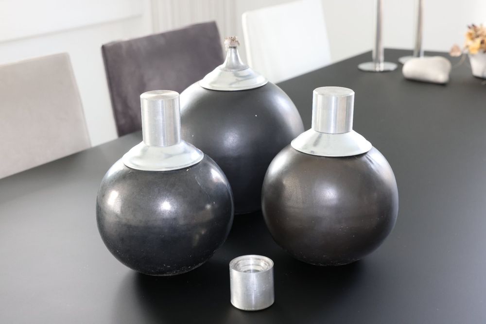 Öllampen aus glasiertem Ton für den Garten Kaufen auf Ricardo