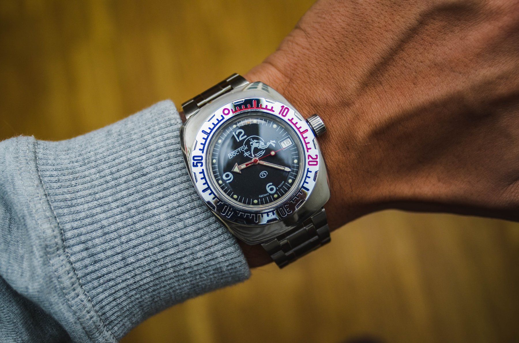 Orologi: Wostok Amphibian Scuba Dude 810 Bocka Case Automatic – Usato da Boswil venduto da ZPwatches 8