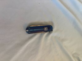 Victorinox Taschenmesser blau transparent gebrauchter Zust