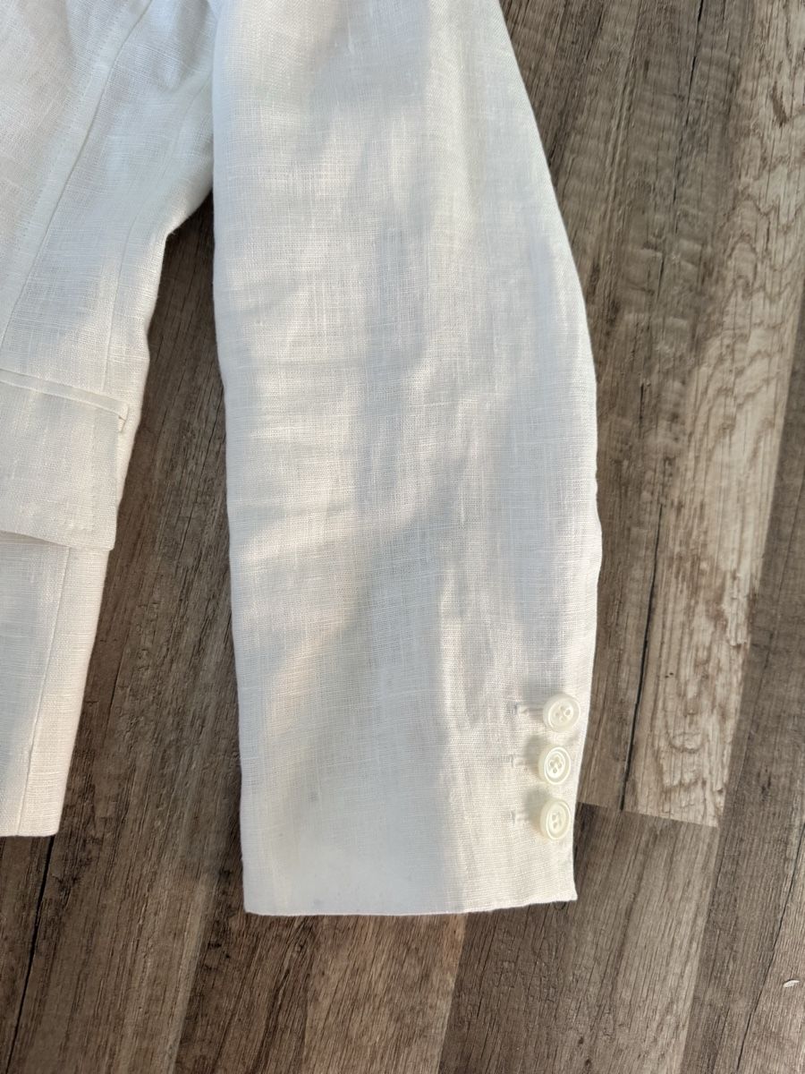 Jacken: Leinenblazer weiss Gr. 38 – Gebraucht aus Buttisholz von flavia.ml 2