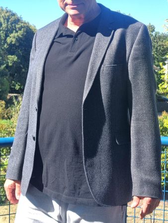 Dunkelgraues Veston/Blazer STRELLSON mit Wolle Herren Gr. 52