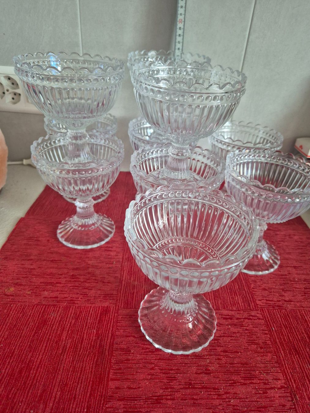 Greyoe 4 Verres à Dessert Transparents 75ml - Petites Tasses Pudding Ronde En Verre Borosilicate