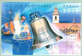5 x Sonderblock  Tag der Briefmarke Aarau  2013   postfrisch
