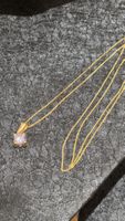 Halskette aus Echtgold mit Geburtsstein gelb