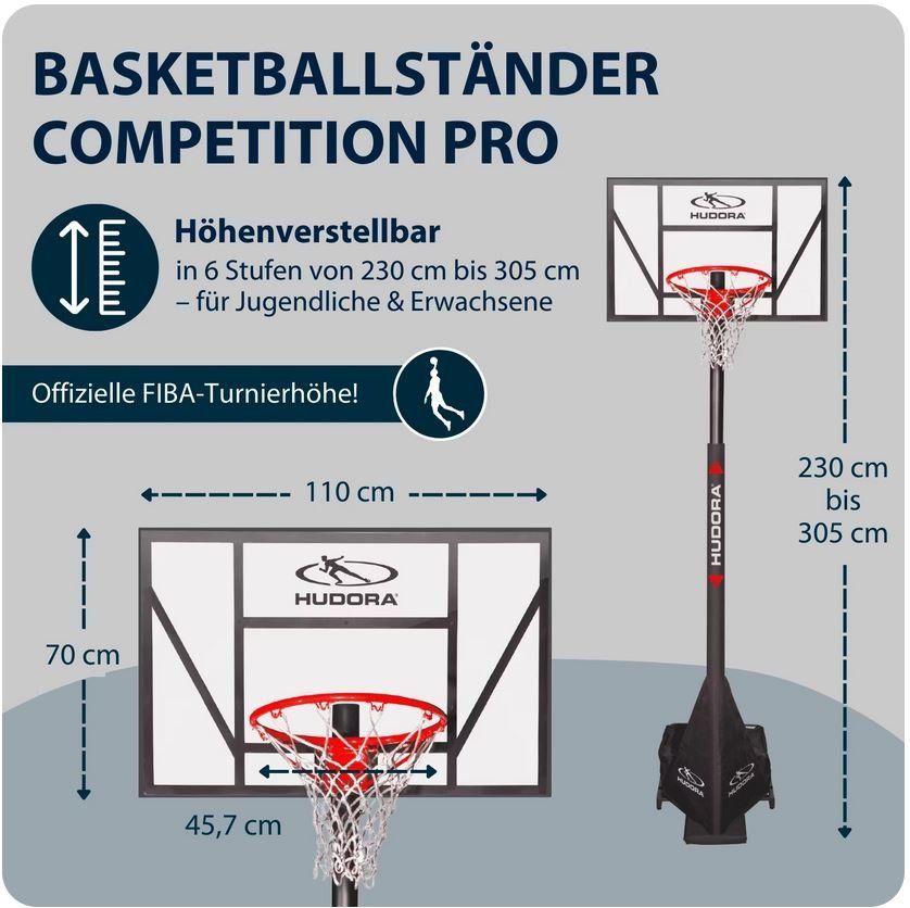 Basketballkörbe: Basketballständer Competition Pro von Hudora – Neu (gemäss Beschreibung) aus Morschach von Chucky20 6