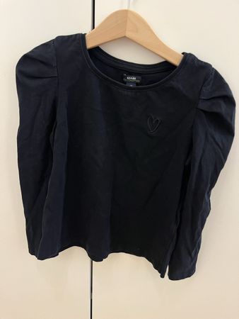 Langarmshirt Kiabi schwarz Grösse 114-119 cm gebraucht
