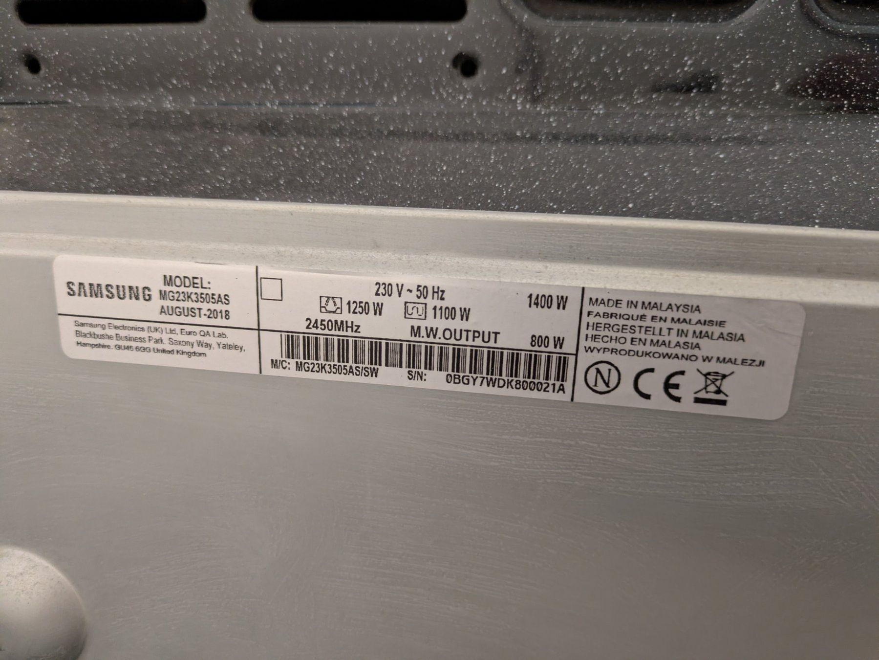 Küchengeräte: Mikrowelle von Samsung – Gebraucht aus Schlieren von mmueller24 4