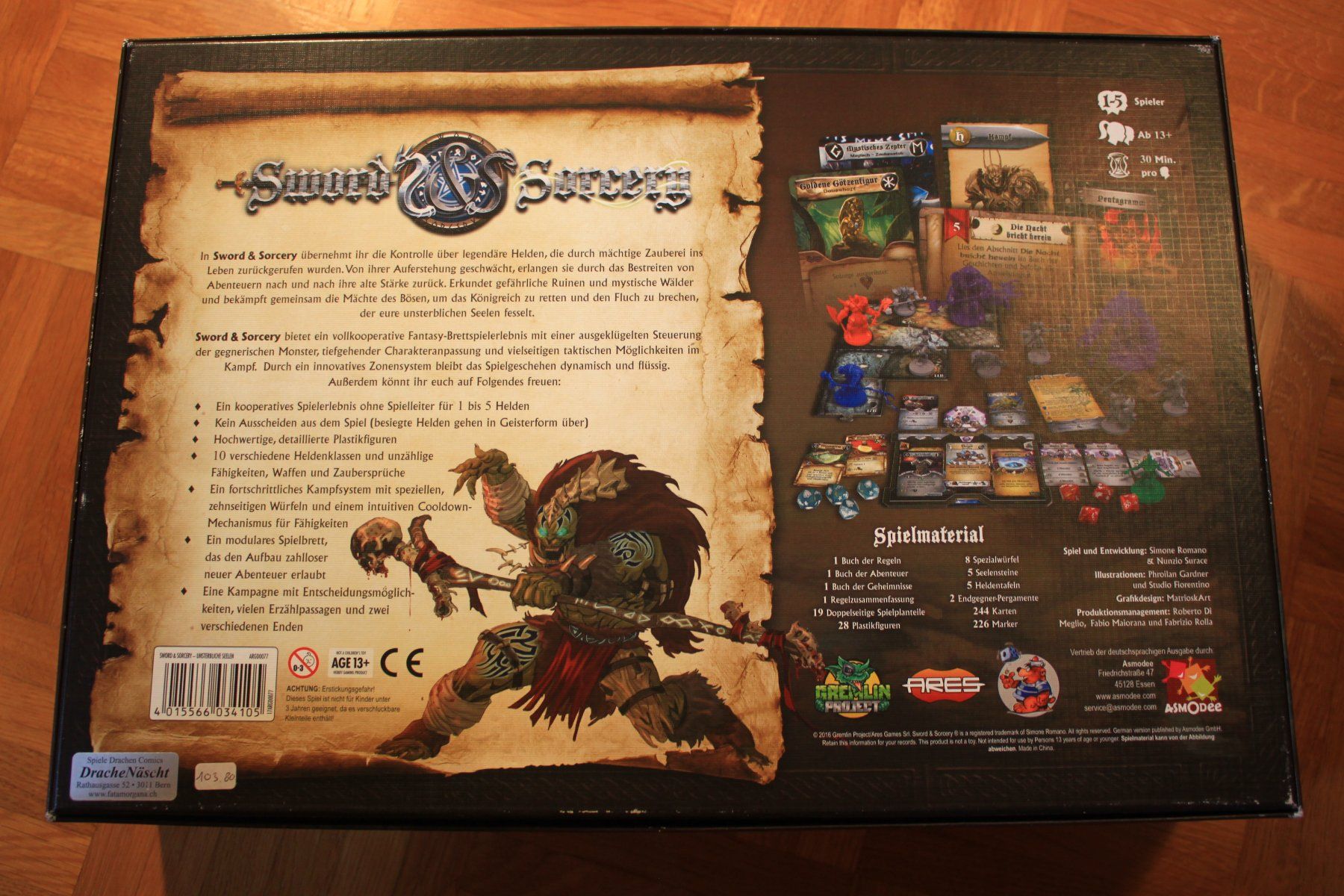 Giochi: Spiel: Sword & Sorcery, deutsche Ausgabe – Nuovo (secondo la descrizione) da Reigoldswil venduto da someya 1