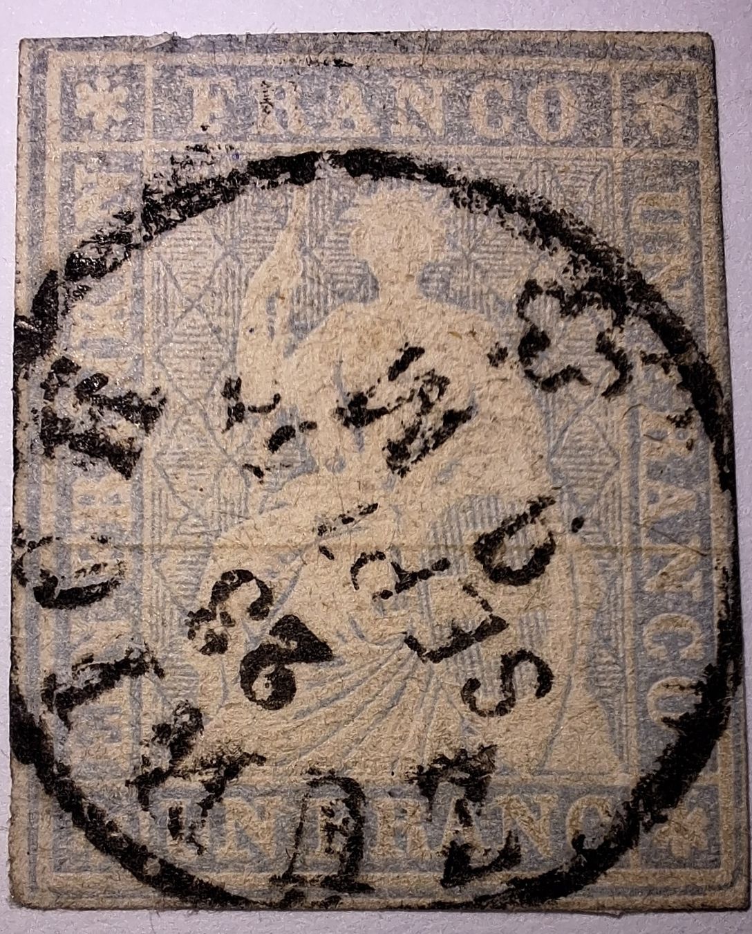 Tutti i francobolli: Strubel 27D / 27B2ge.III.c mit Attest – Usato da Balgach venduto da SIMEON27