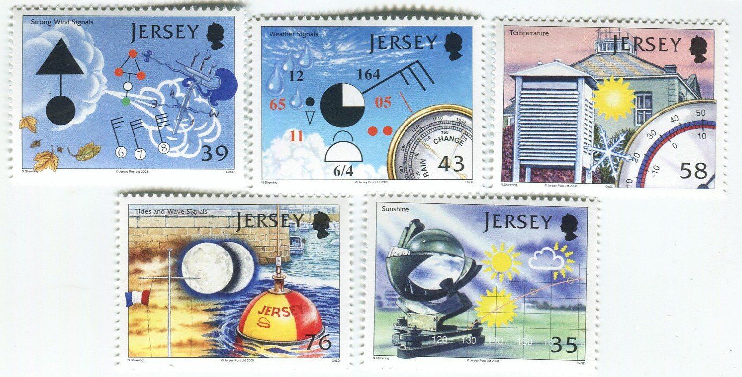 Alle Briefmarken: Briefmarken "Meteorologie". Jersey – Neu und originalverpackt aus Basel von Butsch5