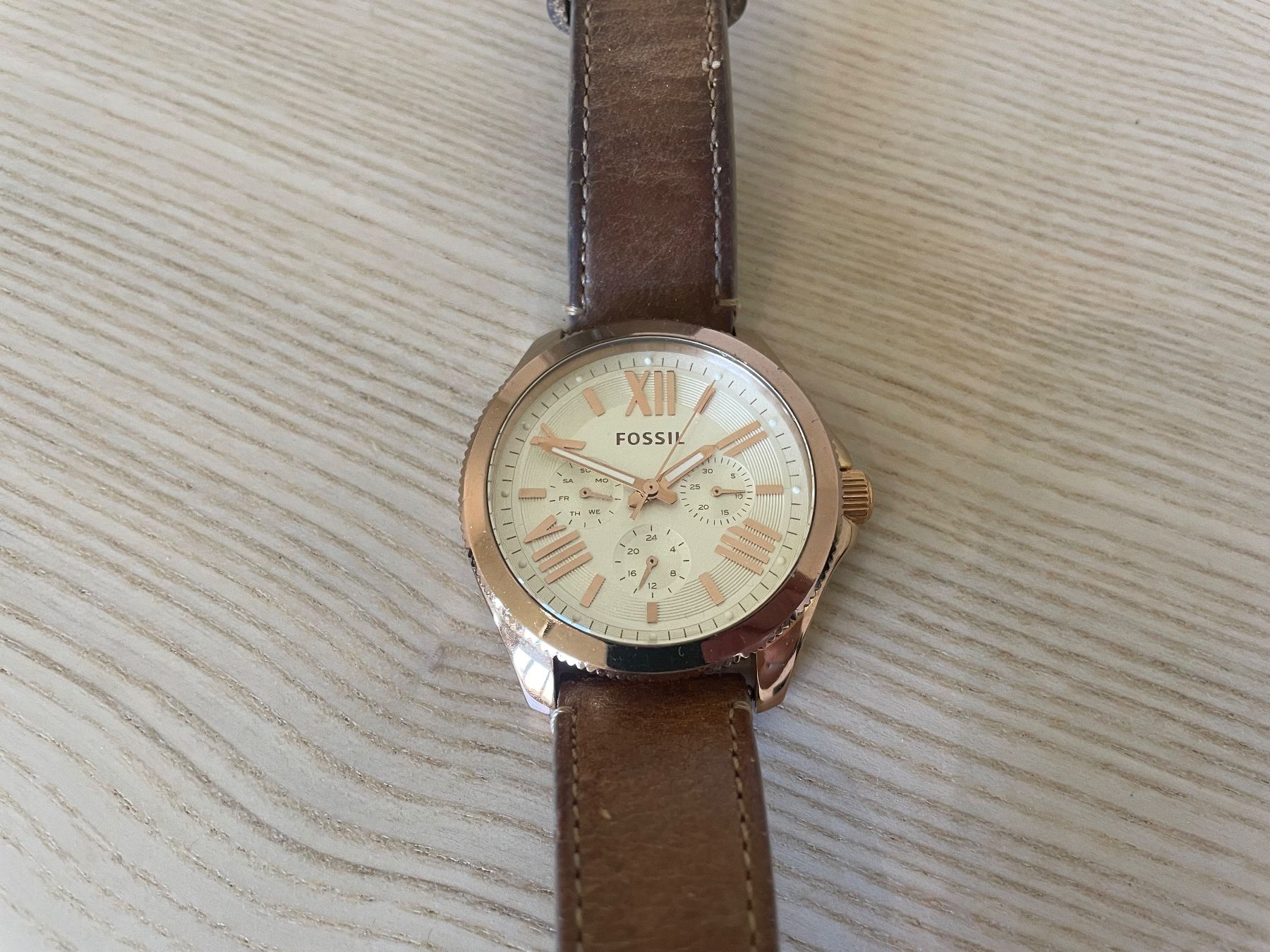 Fossil Orologi: Fossil Uhr mit Lederarmband – Usato da Basel venduto da Gasser.N 3