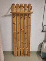 Porte-manteaux mural en bois, style rustique, 5 patères