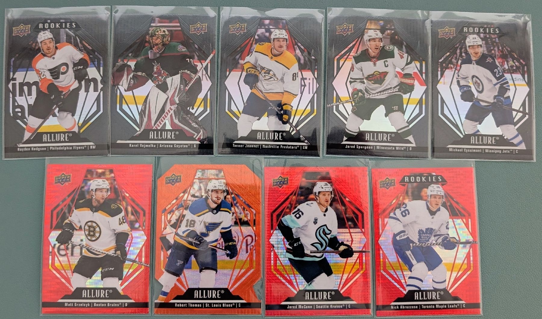 NHL Sammelbilder & Trading cards: 9x Upper Deck Allure Parallel Lot/ Black Rainbow/Red Rainbow – Neu (gemäss Beschreibung) aus Zürich von Milk-and-Chicken