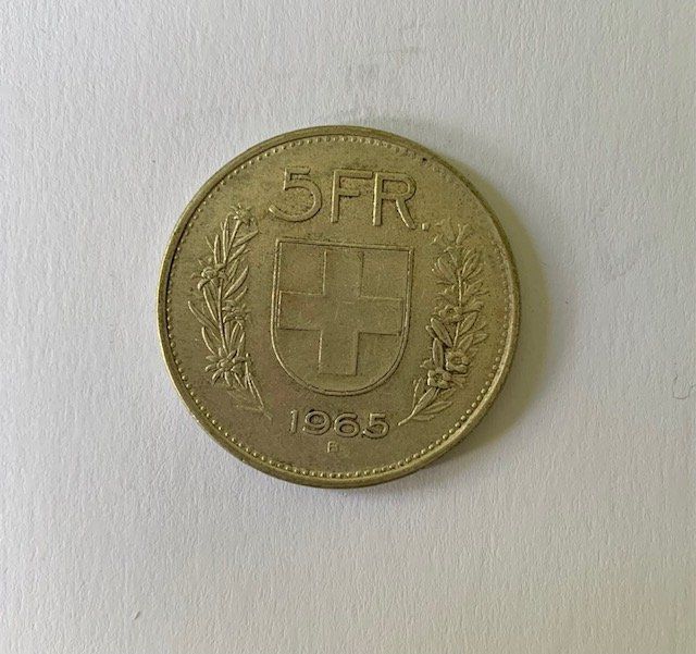 Tutti le monete: 5 Franken 1965 - Silber - Schweiz – Usato da Zürich venduto da Apache4 2