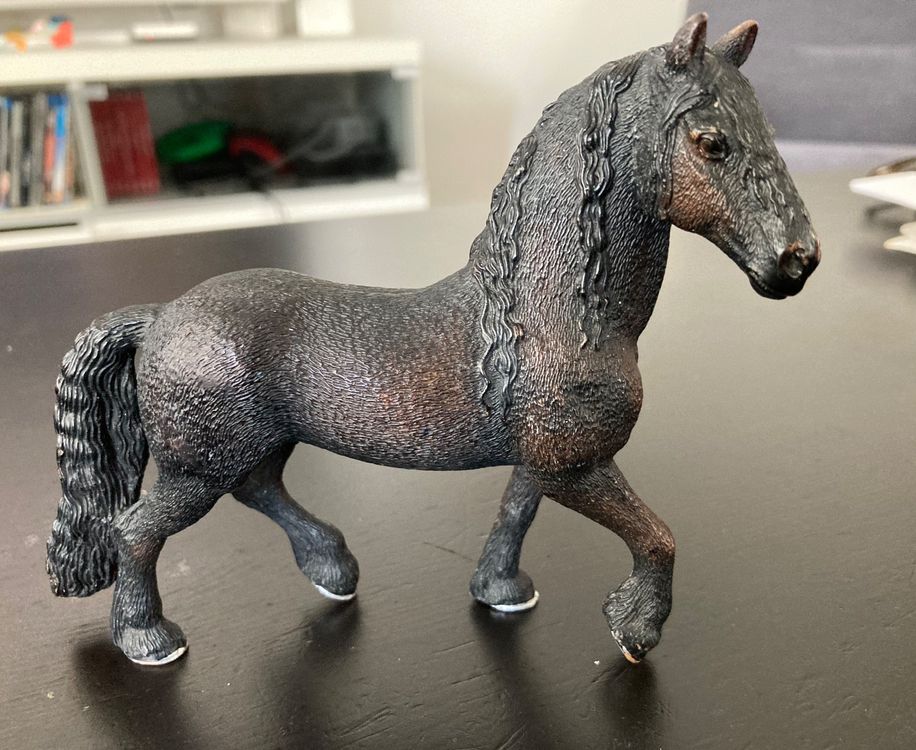 Schleich Pferd Friese Hengst 2009 Tier Figur Cheval Horse | Kaufen auf
